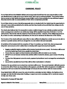 Preview of Charging Policy