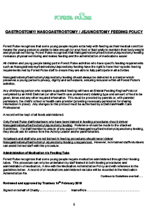 Preview of Gastrostomy Feeding Policy and Guidelines