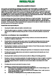 Preview of Health and Safety Policy
