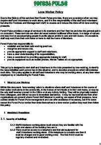 Preview of Lone Worker Policy