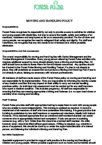 Preview of Moving and Handling Policy