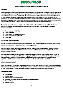 Preview of Safeguarding Policy